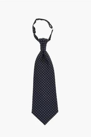 Corneliani CC COLLECTION All-Over Embroidered Silk Ascot Tie size Unica