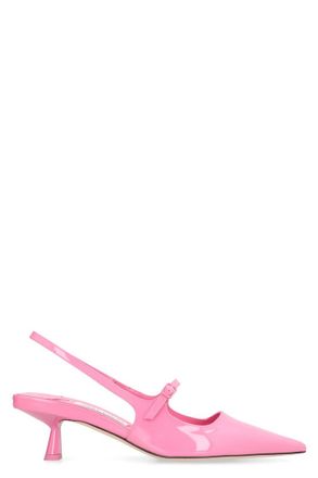Jimmy Choo London Pink Solid Pointed Toe Pumps