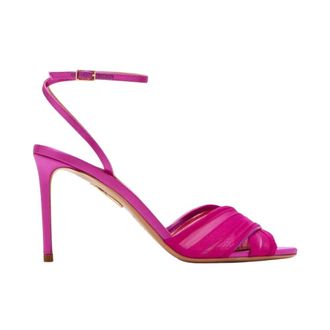 Aquazzura High Heel Sandals, female, Pink, Size: 8 1/2 US Voile 85 Heeled Sandals