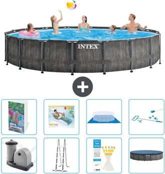Intex Piscina Prism Frame Redonda - 549x122 Cm - 9-piezas S618
