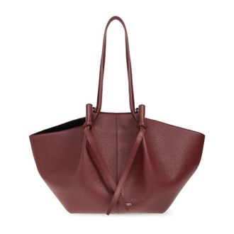 Yuzefi Tassen, Dames, Rood, ONE Size, Leer, Large Mochi Bag