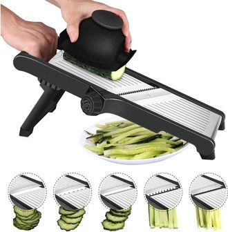 OEM Cortador De Verduras Multifuncional - Mandolina De Cocina Profesional, Ajustable En Acero Inoxidable, Para Rebanadas De 1 A 9 Mm De Grosor, Mandolina 