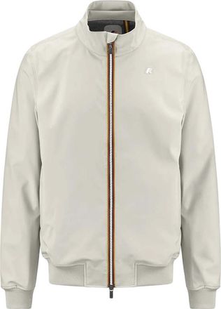 K-Way Beige Mock Collar Jacket
