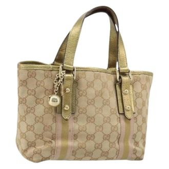 Gucci Pre-owned Vintage Mini Handtas - Dames - Vintage Mini Tas - Beige - ONE Size - Leer - Vintage
