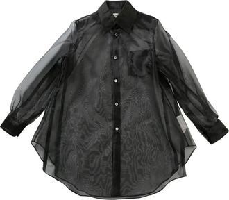 Comme Des Garçons semi-sheer shirt - Nero