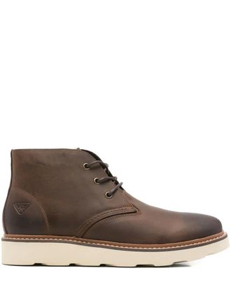 Docksteps lace-up leather boots - Brown