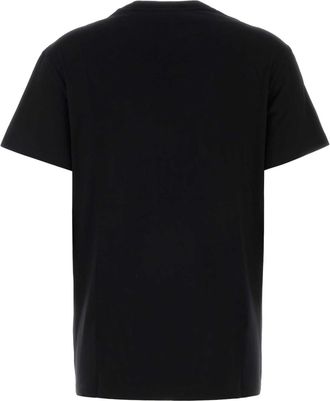 Valentino Garavani Womens Black Cotton T-Shirt Nero T-shirts And Polos