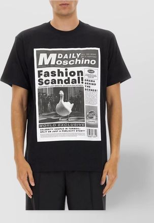 Moschino crew neck graphic print short sleeves t-shirt