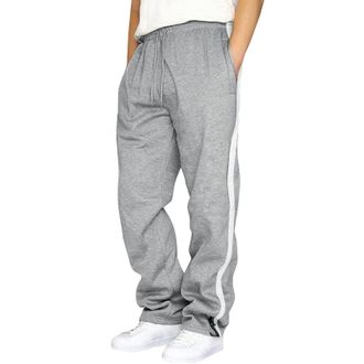 Generic Mens Casual Joggers Sweatpants Mens UK Baggy Harem Leisure Tracksuit Drawstring Elastic Waist Joggers Smart Classic Work Wide Leg Trousers Jogging Run