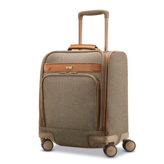 Hartmann Herringbone Deluxe 16 Underseat Carry On Spinner Luggage in Terracotta Herringbone at Nordstrom