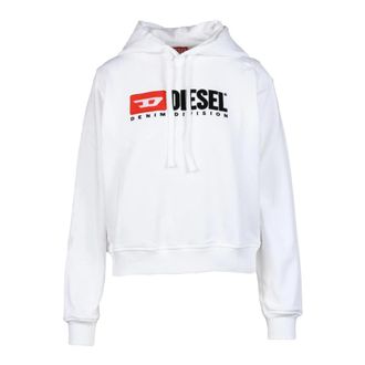 Diesel Sweatshirt - Dames - Hoodies - Wit - S - Katoen - Hoodies & sweatvesten