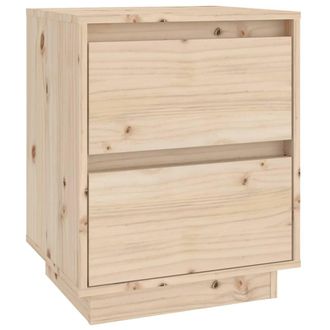 vidaXL Mesita De Noche Madera Maciza De Pino 40x35x50 Cm Vidaxl