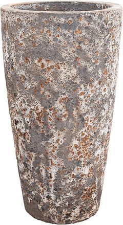 Baq Grosser, hochwertiger In-/Outdoor Blumentopf Lava Partner Straight ø 46/ H 85 cm - Rust Metal