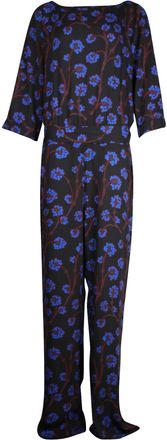 Diane Von Fürstenberg Diane Von Furstenberg Floral Jumpsuit in Multicolor Polyester