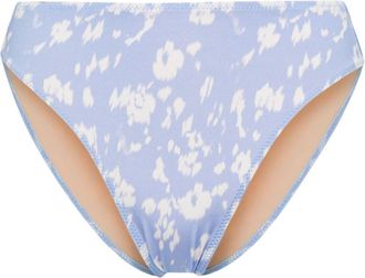 Evarae Iza leopard bikini bottoms - women - Recycled Polyamide/Spandex/Elastane - 14 - Blue