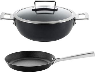 Scanpan 70th Anniversary 3 Piece Cookware Set with Braiser & 10.25-Inch Skillet