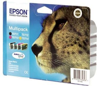 Epson Paquete De Cartuchos De Tinta Guepard 4 Colores