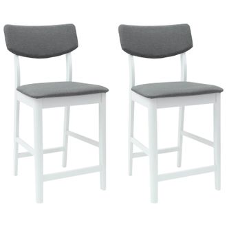 vidaXL Sillas De Comedor 2 Pcs 48 X 49 X 95 Cm Madera De Caucho S&oacute;lido Vidaxl