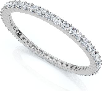 Pompeii3 3/4Ct Diamond Eternity Ring 14k Gold or Platinum Wedding Band Lab Grown
