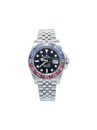 Rolex Pepsi Bezel 40 mm GMT Master II horloge - Zilver