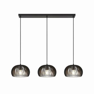 Lindby L&aacute;mpara de techo de Metal Negro