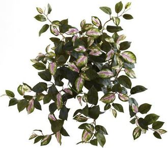 Nearly Natural 21-in Hoya Hanging Bush in Lavender/green at Nordstrom