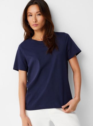 Contemporaine Womens Solid organic cotton T-shirt