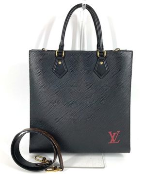 Louis Vuitton Black Epi Leather Handbag Shoulder Bag Tote Bag (Pre-Owned)