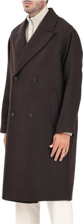 Selected Jassen, Heren, Bruin, M, Wol, Lange jas