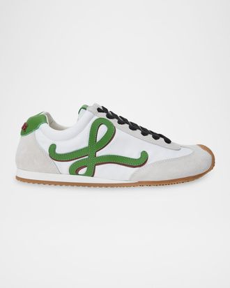 Loewe Men & apos;s Ballet Runner 2.0 Nylon and Calfskin Sneakers