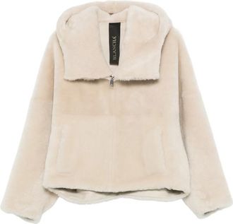 BLANCHA Hooded Shearling Jacket