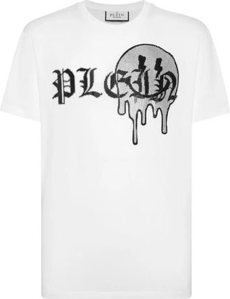 Philipp Plein T-Shirt Ronde Hals Smile - Heren - T-shirts - Wit - 3XL - Katoen - Tops