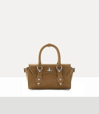Vivienne Westwood Bettina Mini Crossbody Shiny Veget Tanned Oyster-grey