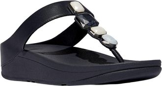 FitFlop FitFlop Fino Multi Stone Leather Toe Post Sandal