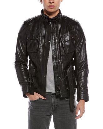 Belstaff Trialmaster Leather Motorcycle Jacket