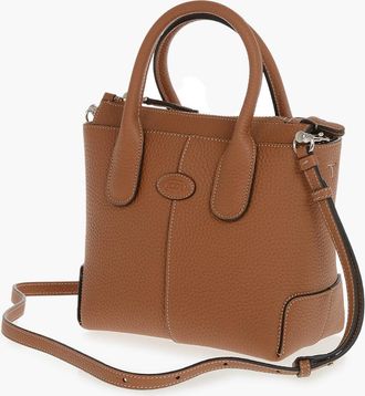 Tod's Hammered Leather Handbag With Removable Shoulder Strap Tods