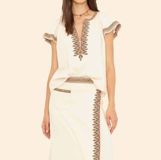 Xirena Ambry Top In Oysterette