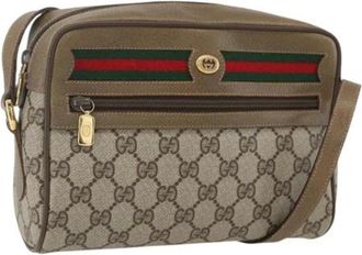 Gucci Pre-owned Cross Body Bags, female, Beige, Size: ONE SIZE Pre-owned Plastic Cross Body Bag