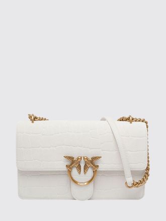 Pinko Mini Love Bag in Leather with Animal Print and Love Birds Logo