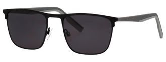 Tom Tailor Sonnenbrille TOM TAILOR Modell 677001, Herren, grau, schwarz, matt, Sonnenbrillen Sonnenbrille, Form Karree/Eckig, Logoschriftzug auf B&uuml;gel, Kombifass