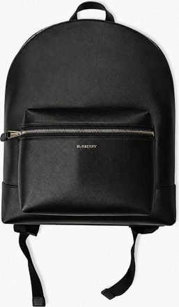 Burberry Mens Burberry Jeff Mens Leather Backpack - Black Grain