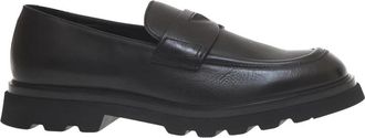 Doucal's Leren Mocassins - Heren - Loafers - Zwart - 41 EU - Leer - Schoenen