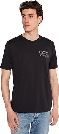 Rvca Hex Over Short Sleeve Mens Clothing Black : 2XL, Cotton/Polyester