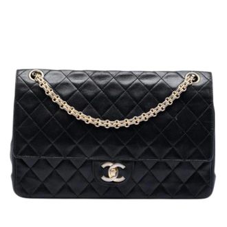 Chanel Pre-owned Classic Double Flap Shoulder Bag - Dames - Pre-owned - Zwart - Maat: ONE Size Leer