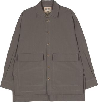Uma Wang Tavis cotton shirt - men - Cotton - S - Grey