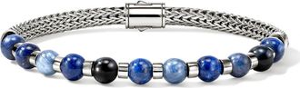 John Hardy Beaded Chain Bracelet in Silver at Nordstrom, Size X-Large