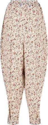 Loro Piana Pantaloni Emon a fiori con pieghe - Toni neutri