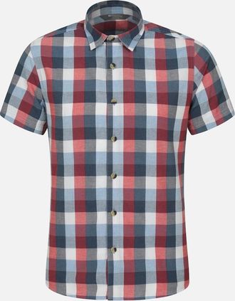 Mountain Warehouse Mens Mountain Warehouse Mens Weekender Shirt - Red - Size: Regular/36