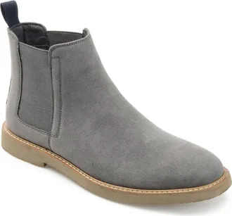 Vance Co. Marshon Vegan Suede Chelsea Boot in Grey at Nordstrom Rack, Size 10.5