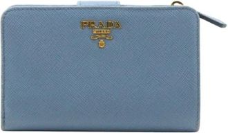 Prada Pre-owned Fabric Wallet - Dames - Vintage Accessoires - Blauw - ONE Size - Vintage